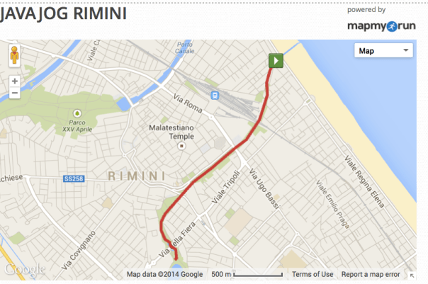 JavaJog Rimini Map